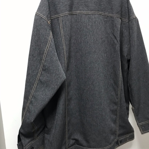Stylish Montique Denim Look Gold Zipper Lightweight Jacket! - Picture 5 of 16